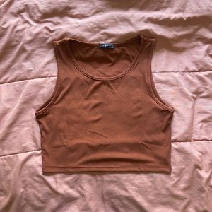 Rust brown tank top